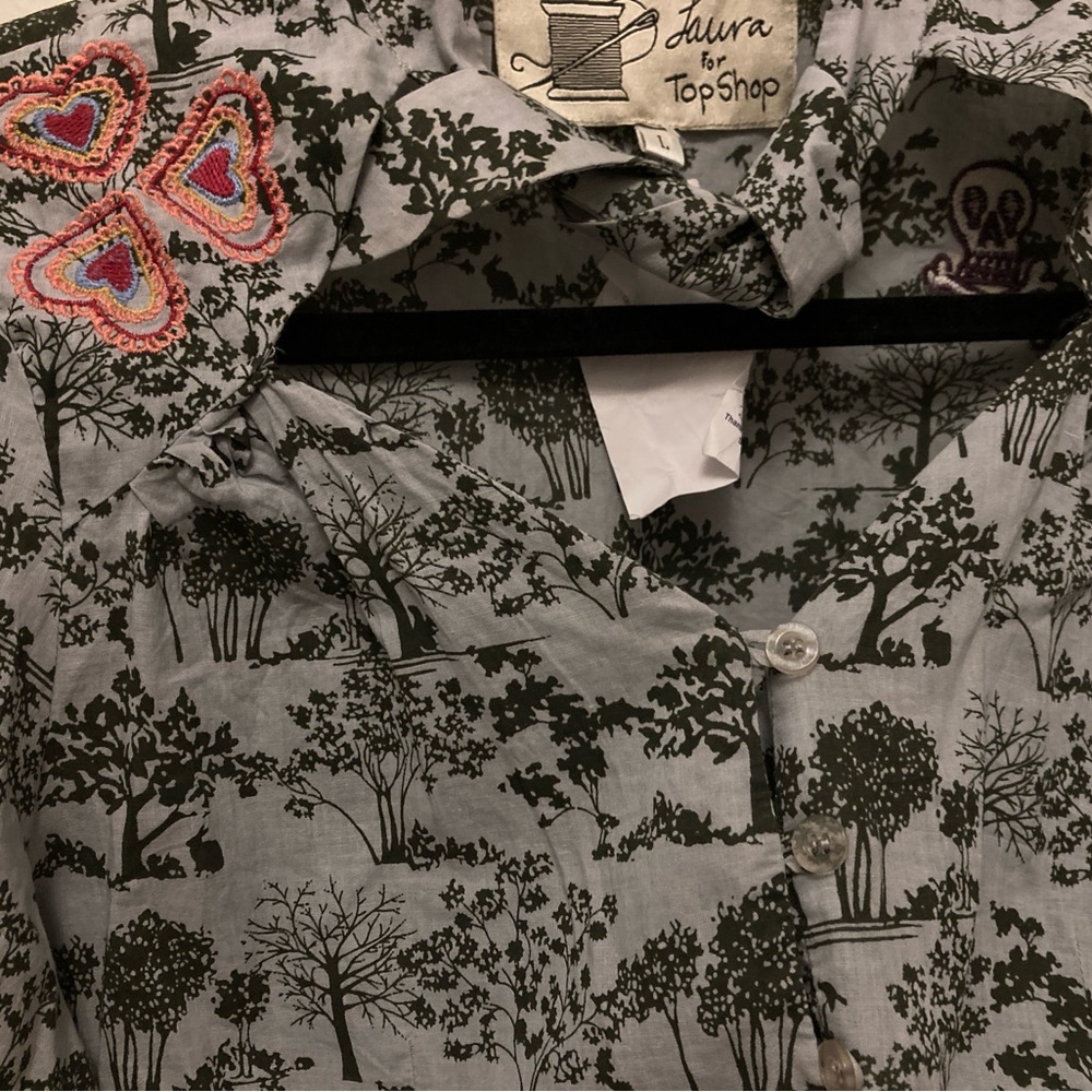 vintage topshop button-up